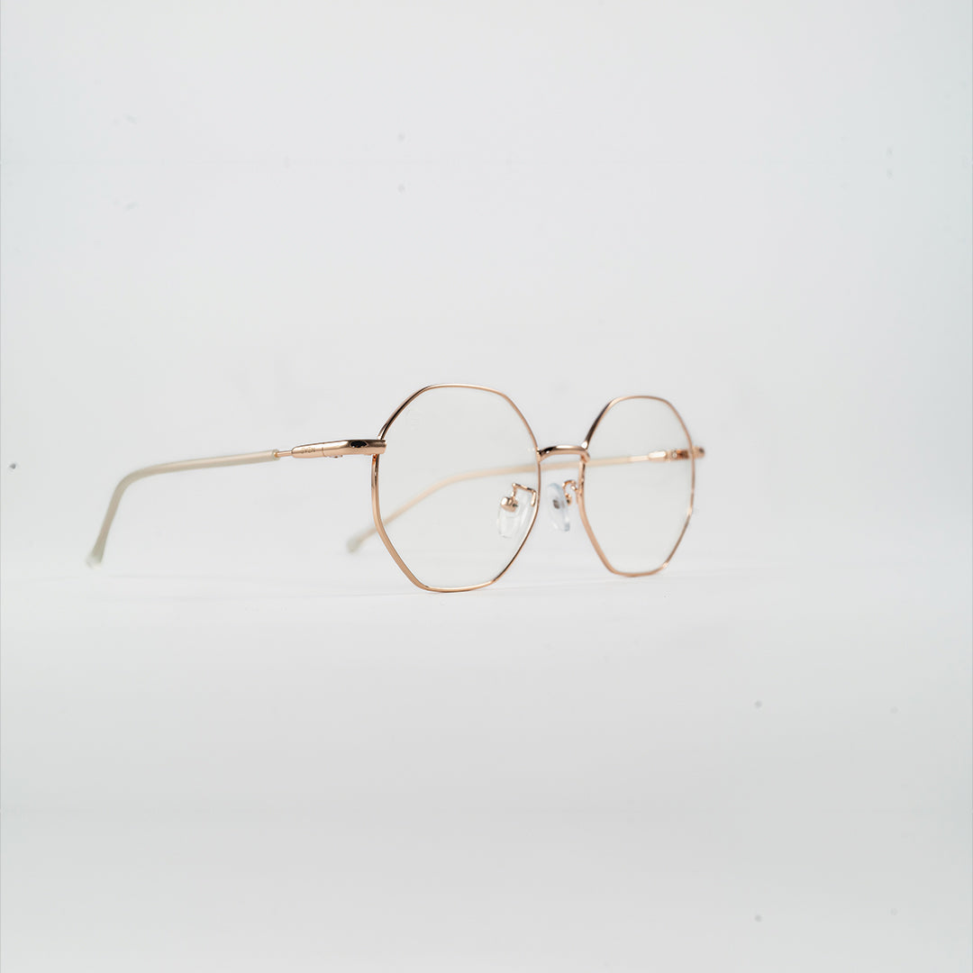 round rose gold bluelight glasses