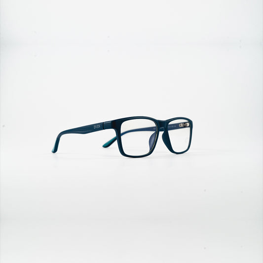 square bluelight kids glasses dark blue plastic