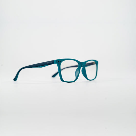 square bluelight kids glasses blue plastic