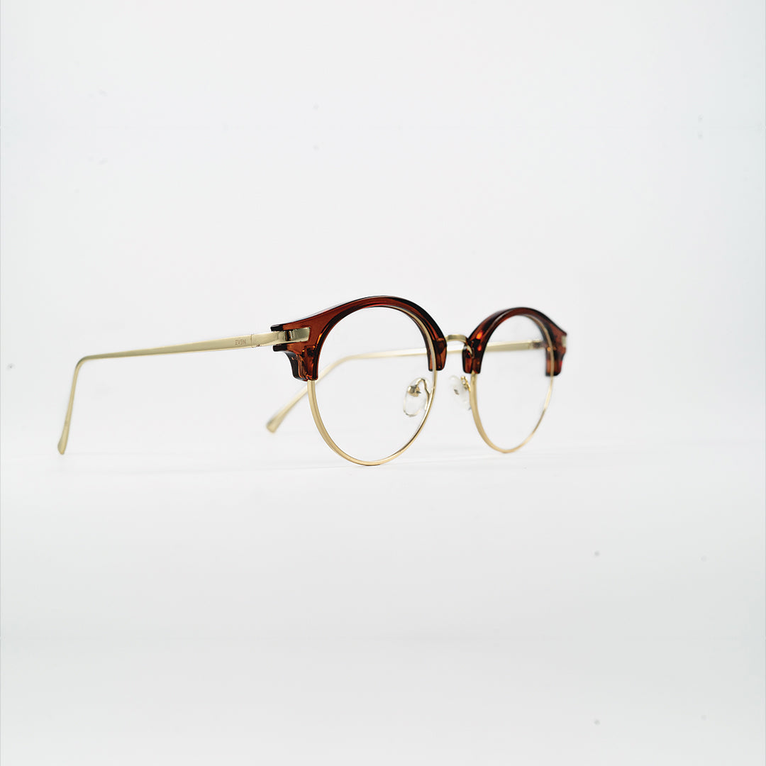 round metal brown bluelight glasses