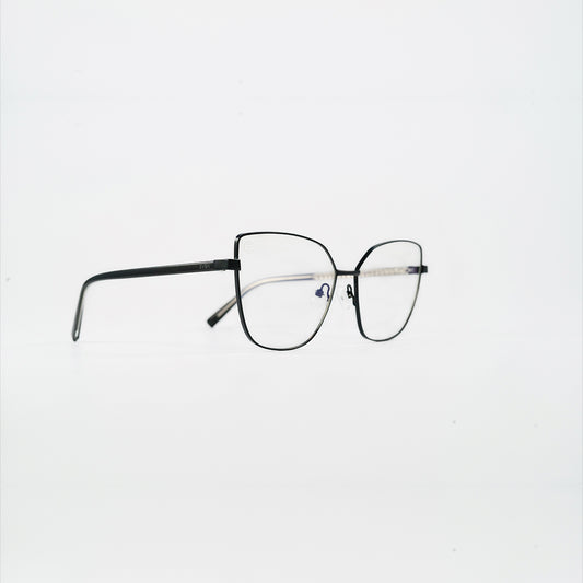 square metal black bluelight glasses
