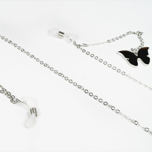 chain for glasses with butterflies