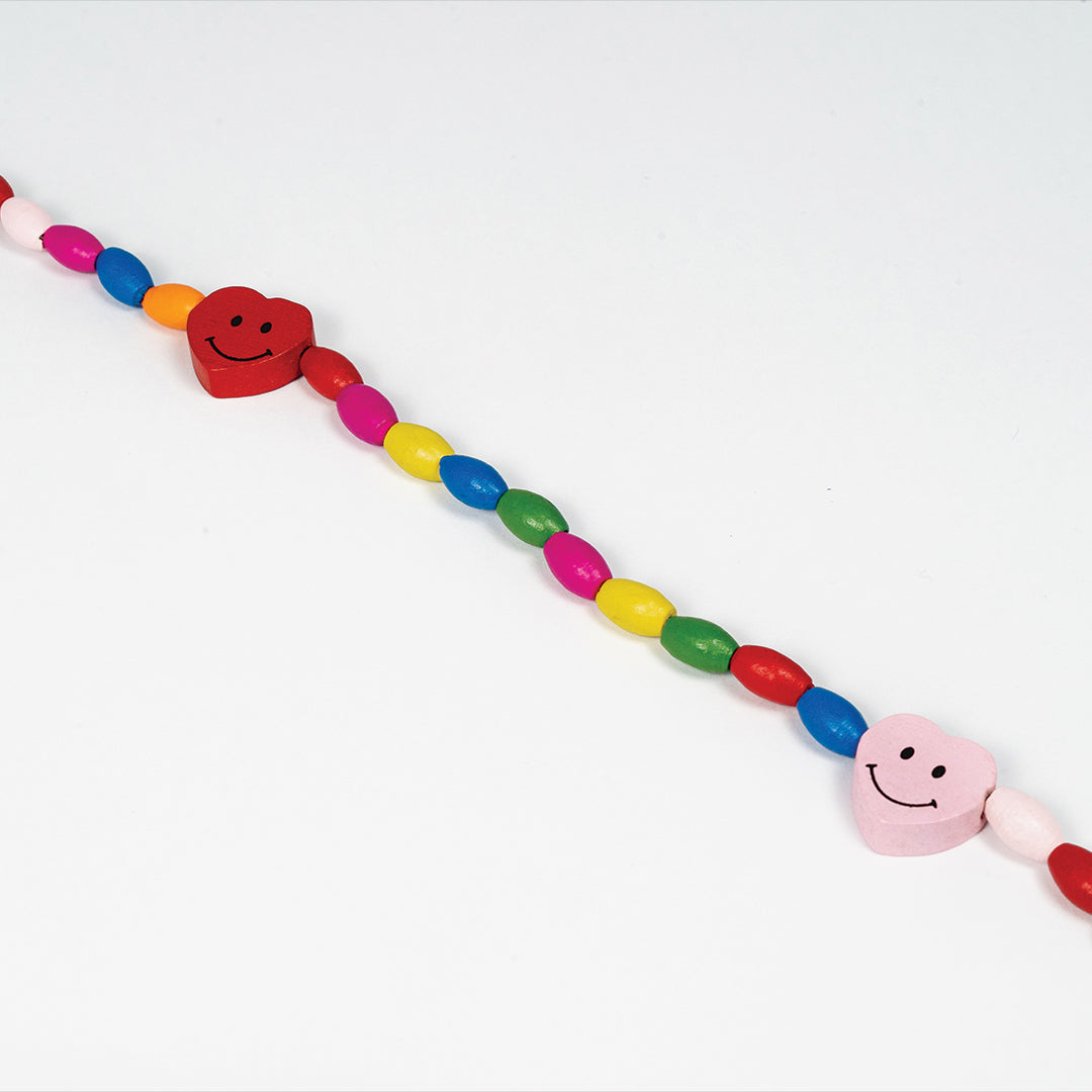chain for glasses coloful wood