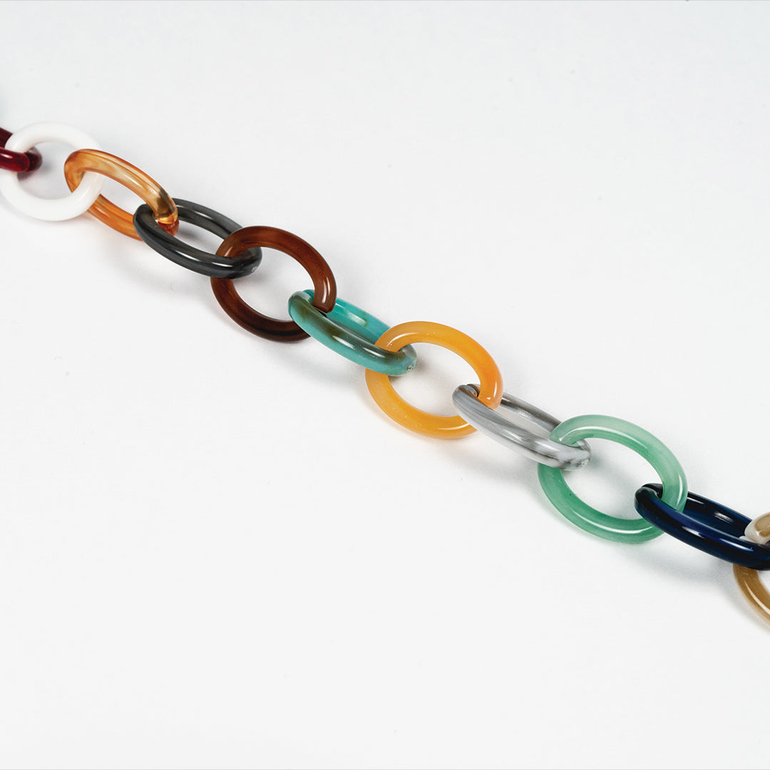 chain for glasses coloful plastic elipse