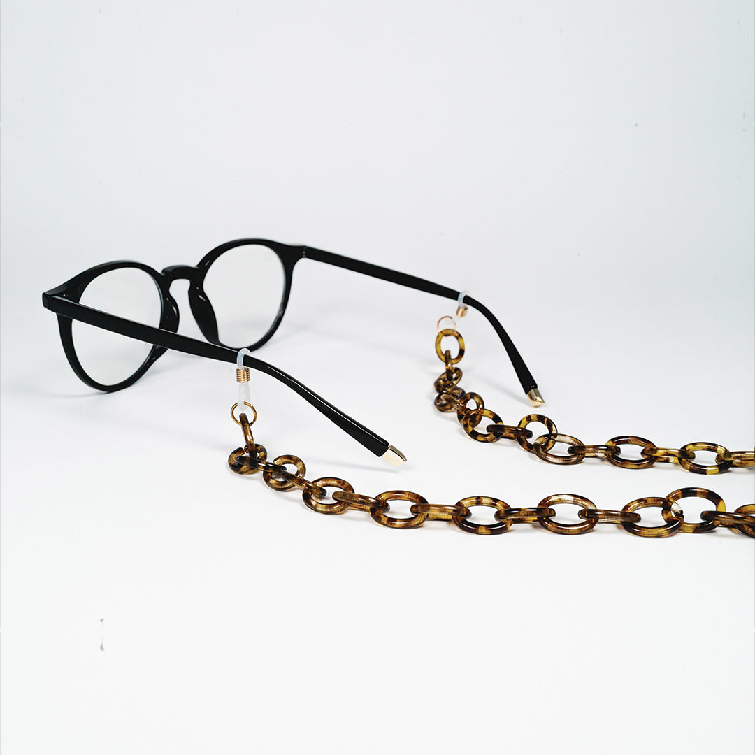 chain for glasses tiger plastic elipse