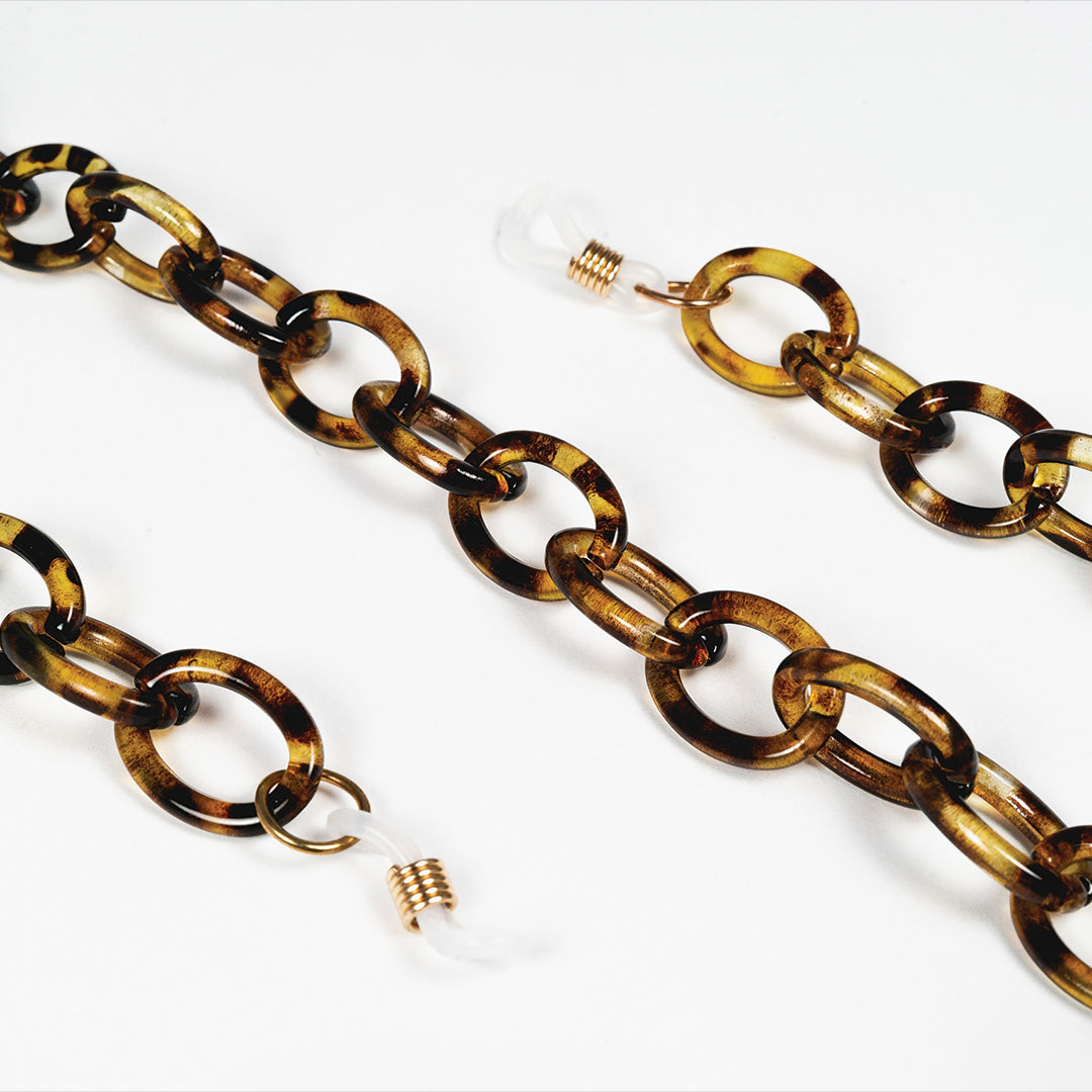 chain for glasses tiger plastic elipse