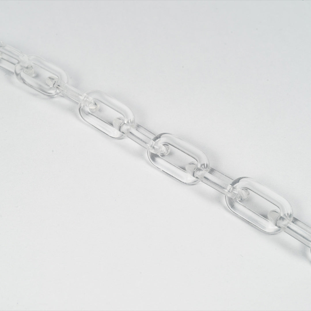 chain for glasses plastic rectagles transparent