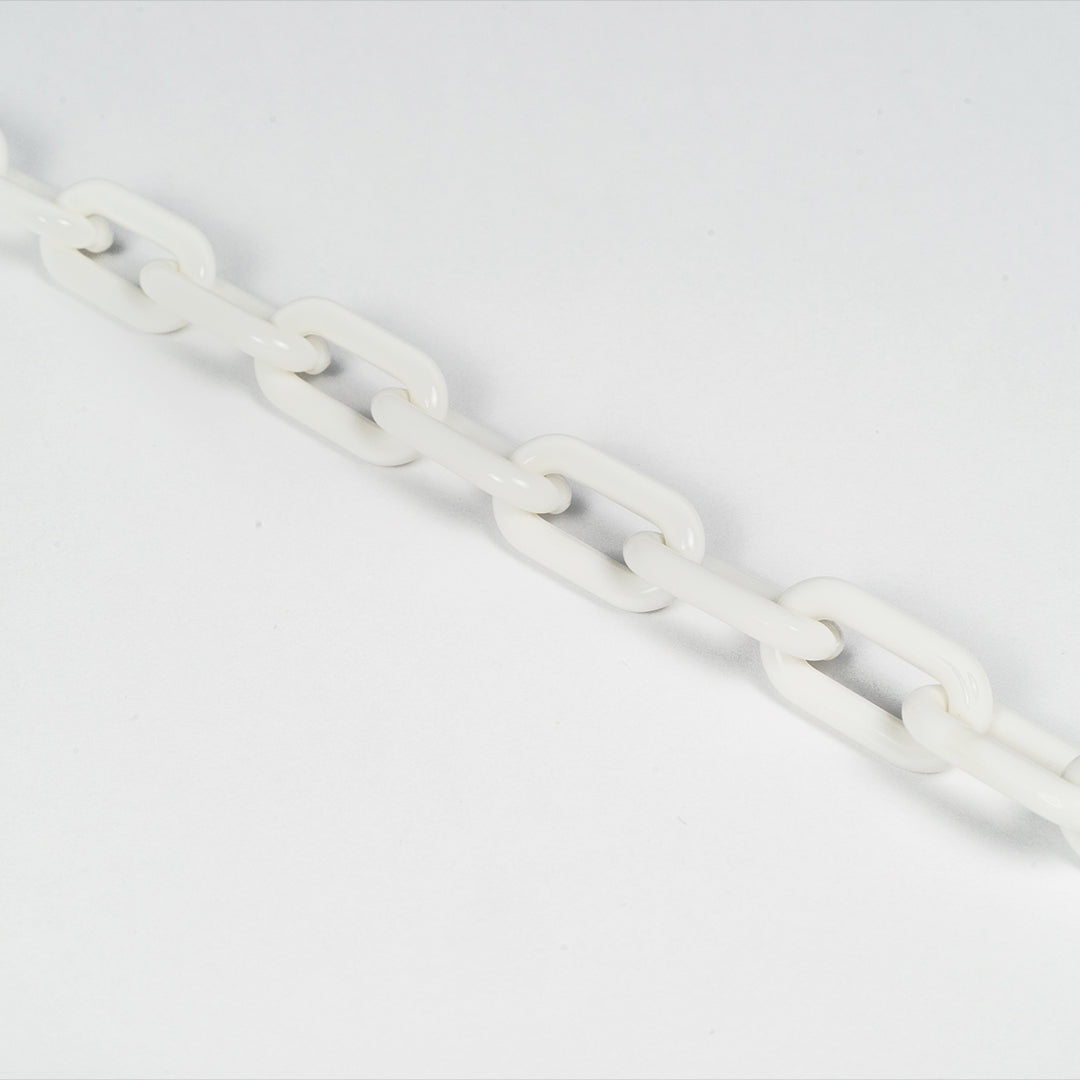 chain for glasses plastic rectagles white