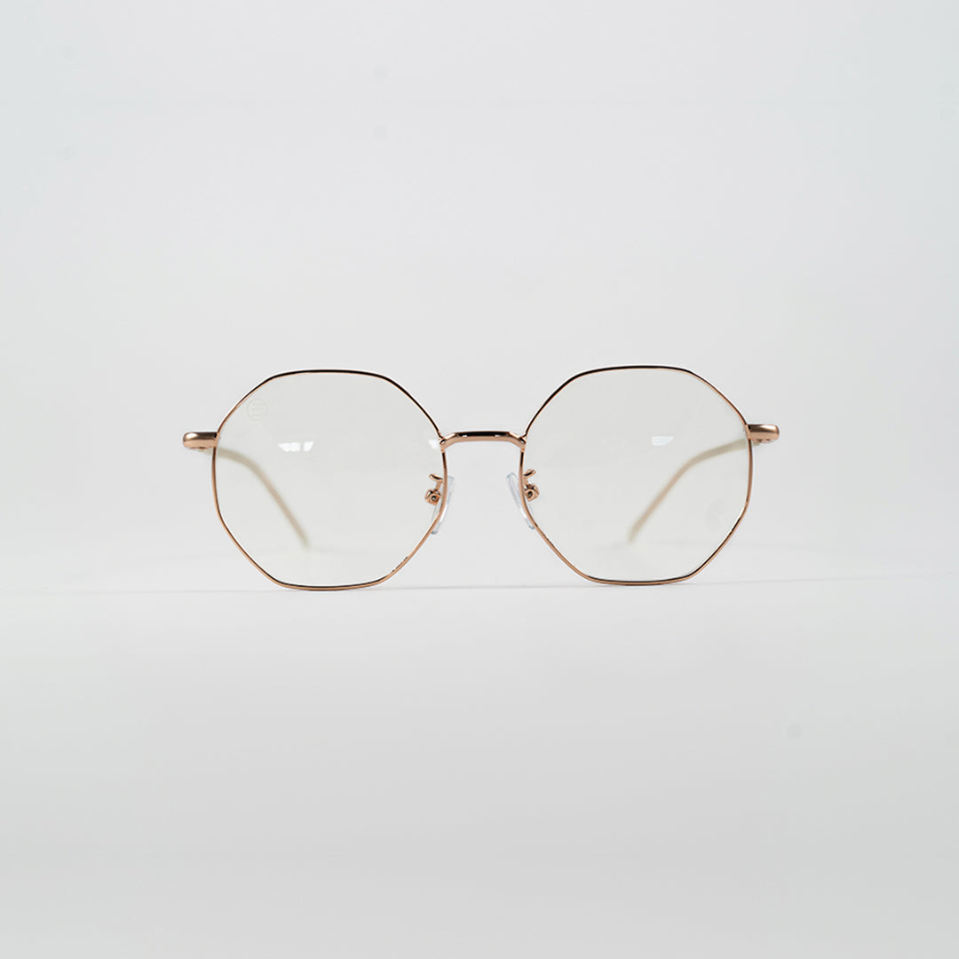 round gold bluelight glasses