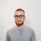 blue light glasses-black frame and round shape