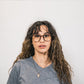 blue light glasses-white tiger frame and round shape
