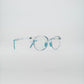 round bluelight kids glasses blue plastic