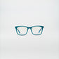 square bluelight kids glasses blue plastic