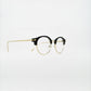 round metal black bluelight glasses