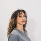 blue light glasses-gold and peach pink frame-genetlman shape