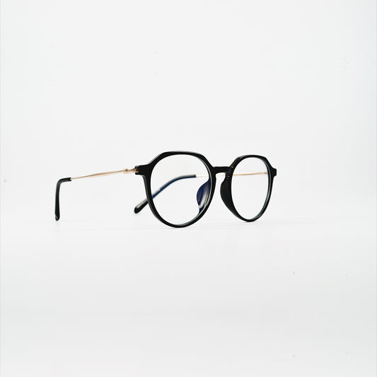 round plastic black bluelight glasses