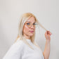 blue light glasses-gold metal frame-square shape