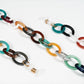 chain for glasses coloful plastic elipse