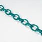 chain for glasses turquoise plastic elipse