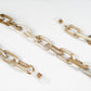 chain for glasses plastic rectagles beige