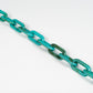 chain for glasses rectagles turquise